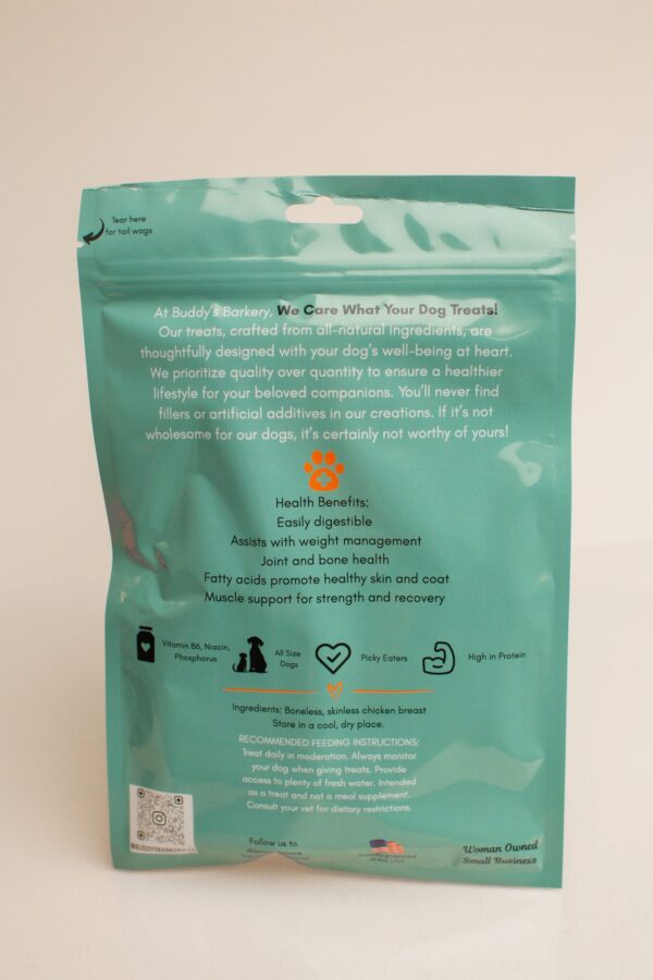 Chicken Jerky Bag back