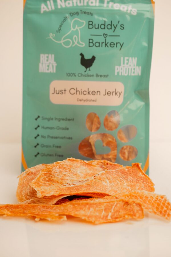 Chicken Jerky pile and bag 2
