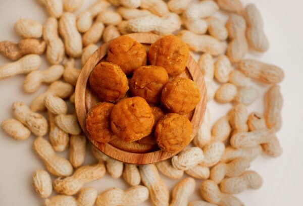 Peanut Butter Cookies and peanuts